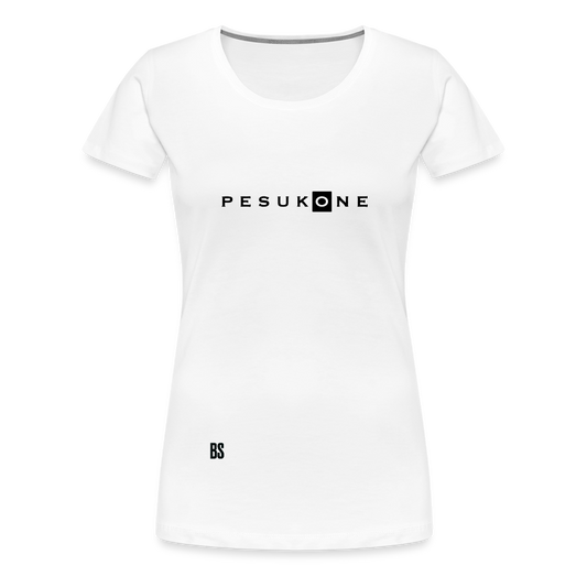 Pesukone Women’s Premium White T-Shirt - white