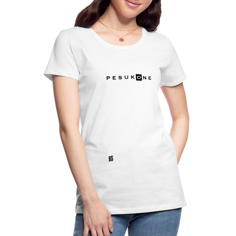 Pesukone Women’s Premium White T-Shirt - white