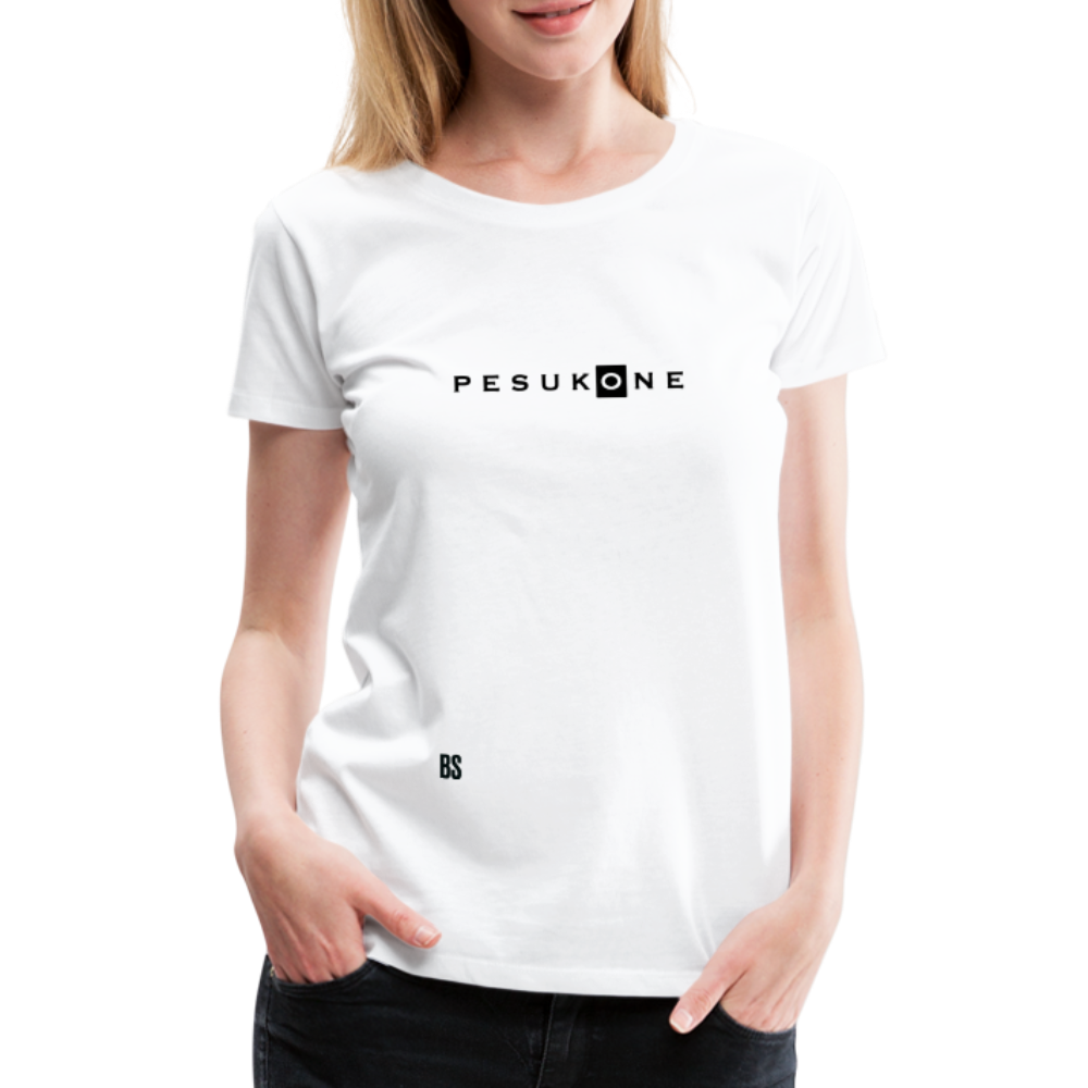 Pesukone Women’s Premium White T-Shirt - white