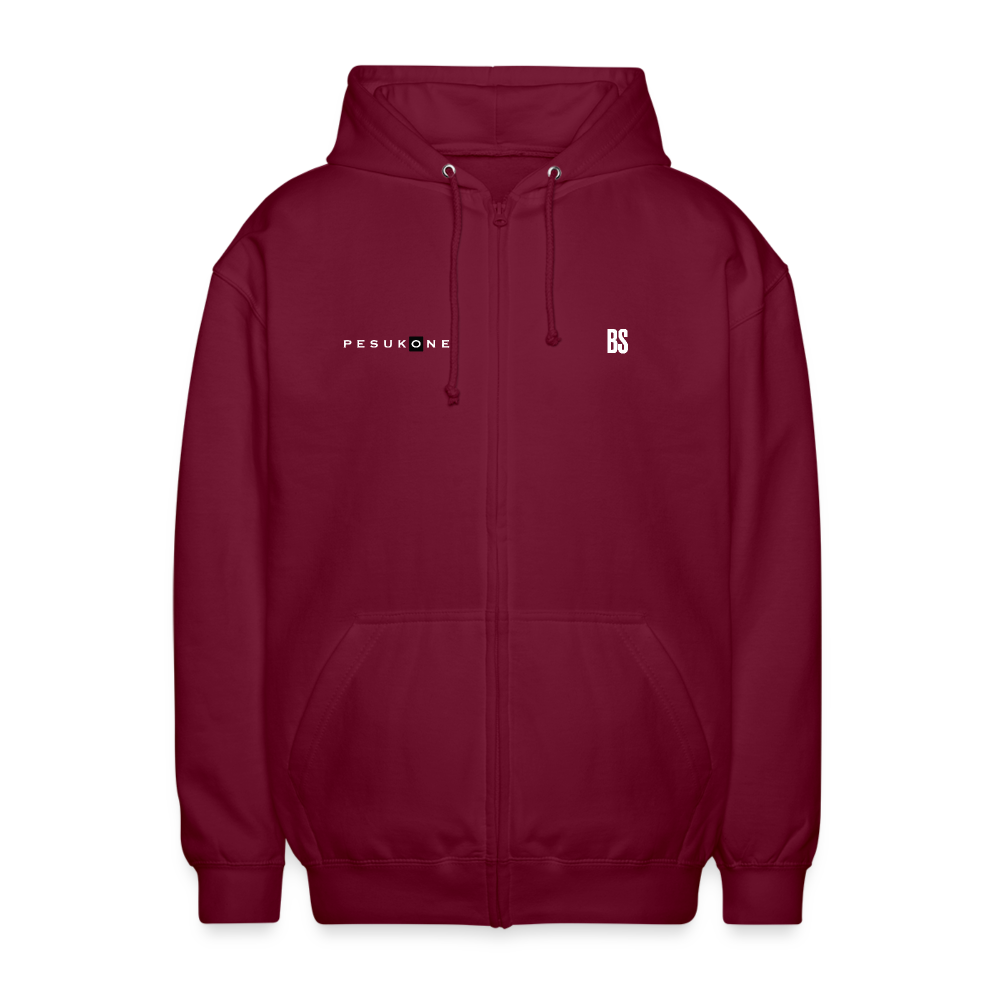 Pesukone Unisex Hooded Jacket - bordeaux