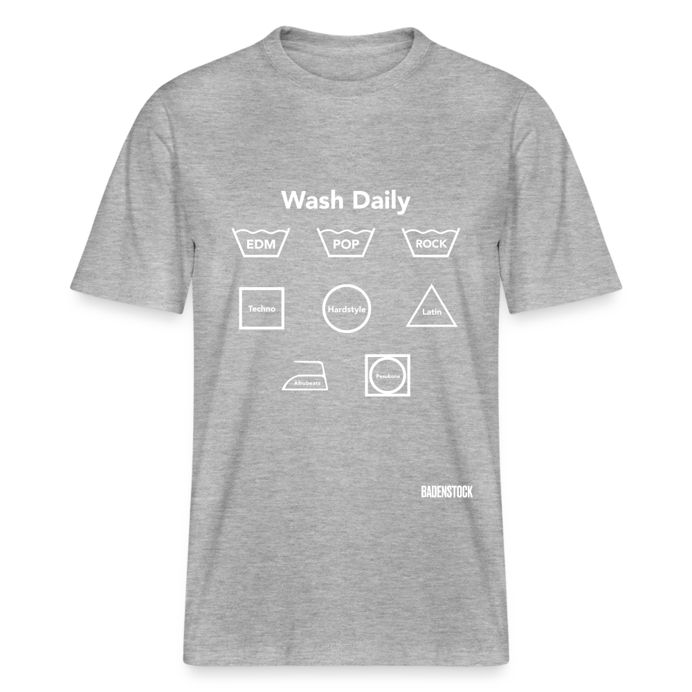 Pesukone Wash Daily Stanley/Stella Unisex Organic T-Shirt - heather grey