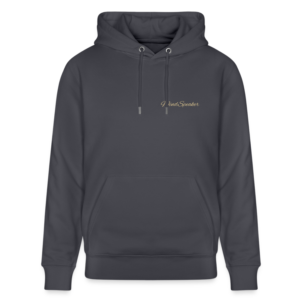 WindSpeaker Stanley/Stella CRUISER Unisex Organic Hoodie (2x Gold logo) - indigo blue