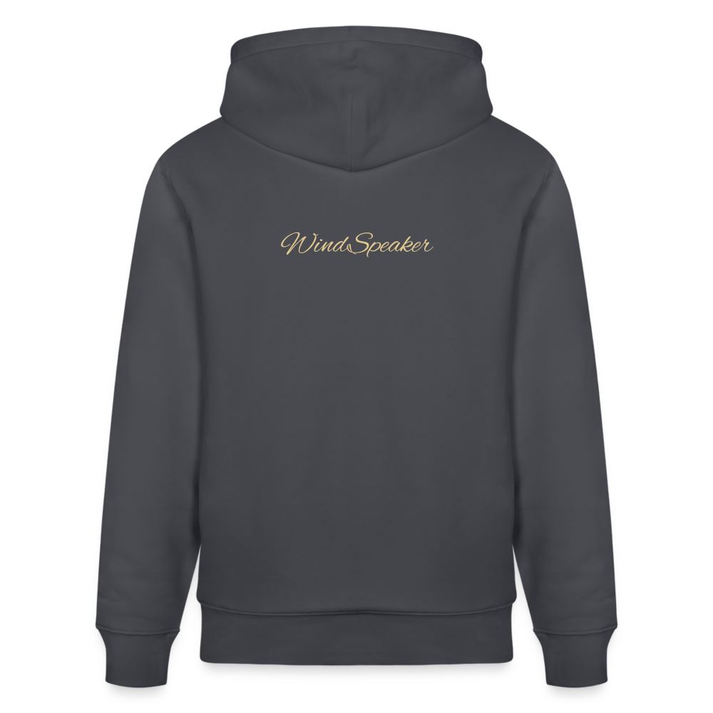 WindSpeaker Stanley/Stella CRUISER Unisex Organic Hoodie (2x Gold logo) - indigo blue