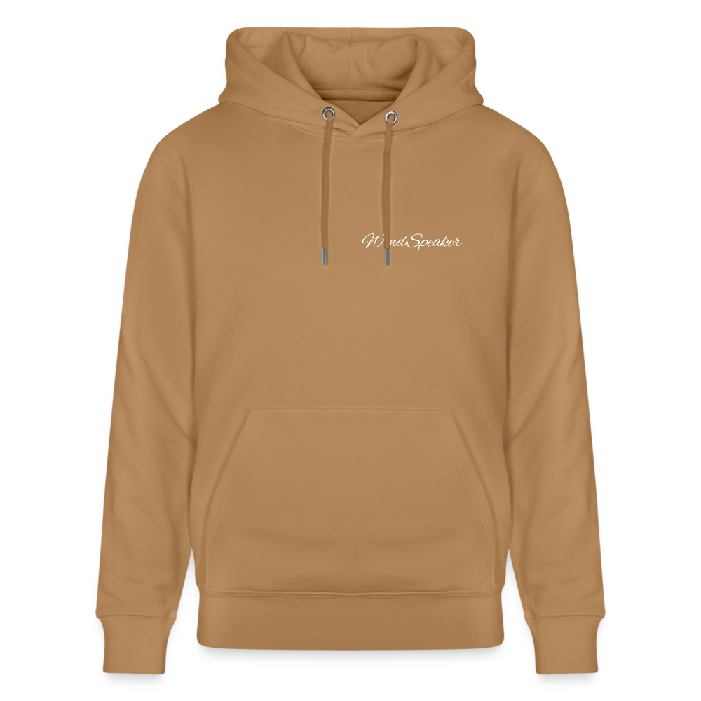 WindSpeaker Stanley/Stella CRUISER Unisex Organic Hoodie (2x White logo) - Latte