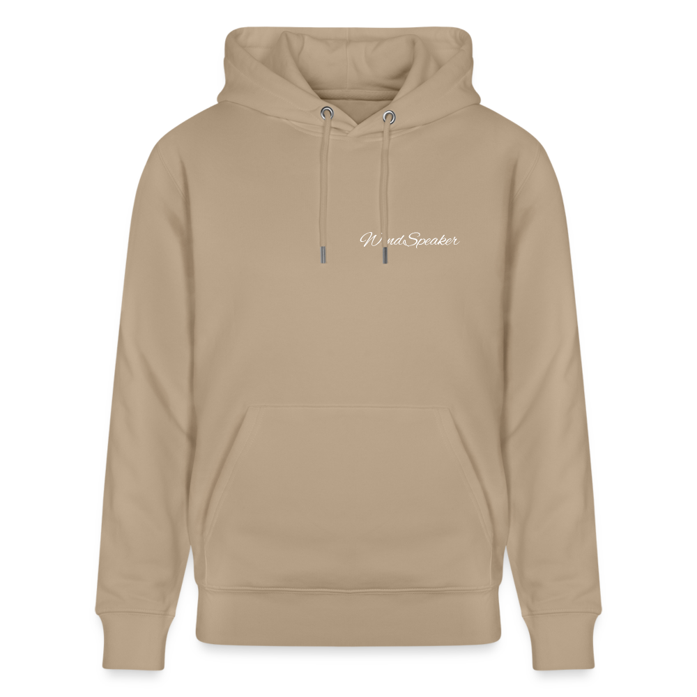 WindSpeaker Stanley/Stella CRUISER Unisex Organic Hoodie (2x White logo) - beige