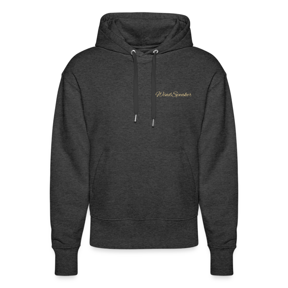 WindSpeaker Stanley/Stella SLAMMER Unisex Relaxed Fit Organic Hoodie (2x Gold logo) - dark heather grey