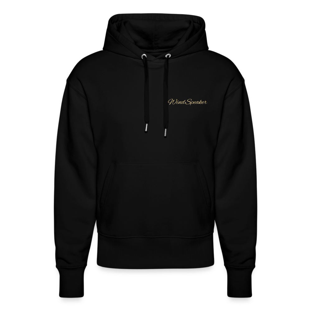 WindSpeaker Stanley/Stella SLAMMER Unisex Relaxed Fit Organic Hoodie (2x Gold logo) - black