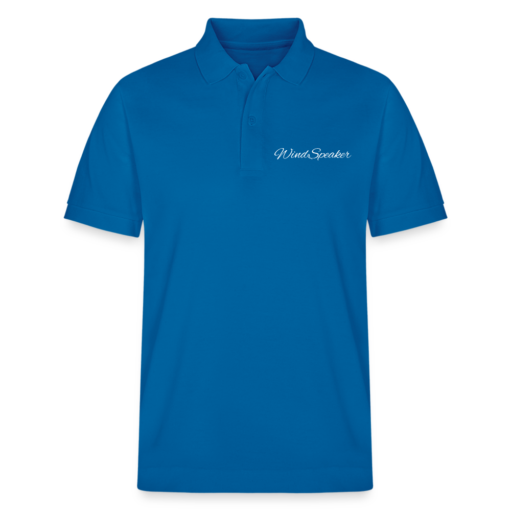 WindSpeaker Stanley/Stella PREPSTER Organic Unisex Polo Shirt (White logo) - royal blue