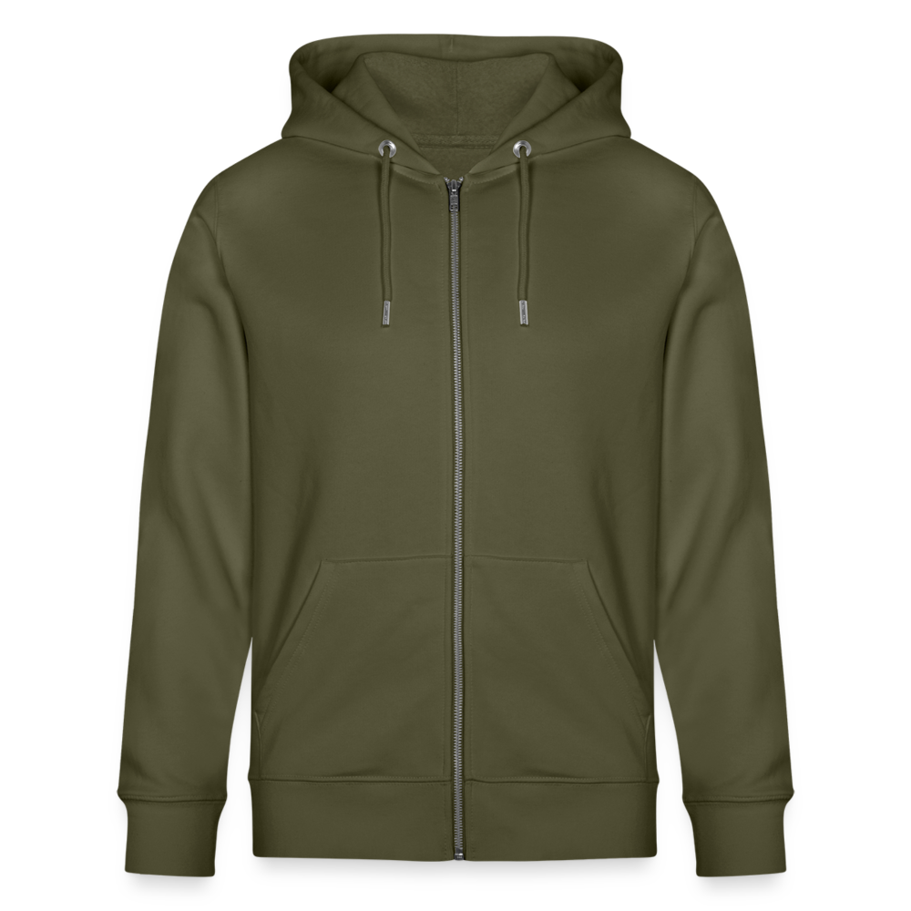 WindSpeaker Stanley/Stella CULTIVATOR Unisex Organic Hooded Jacket (white logo) - khaki