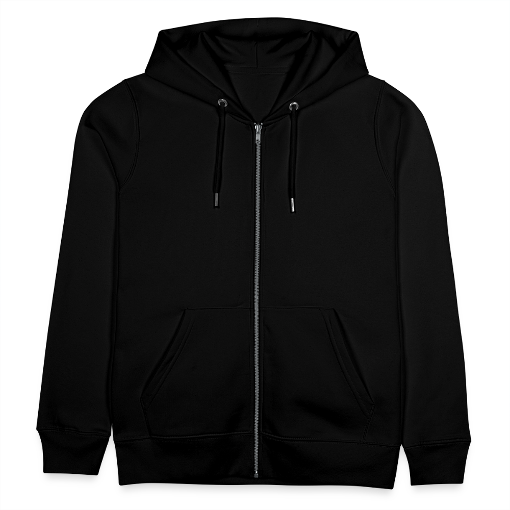 WindSpeaker Stanley/Stella CULTIVATOR Unisex Organic Hooded Jacket (white logo) - black