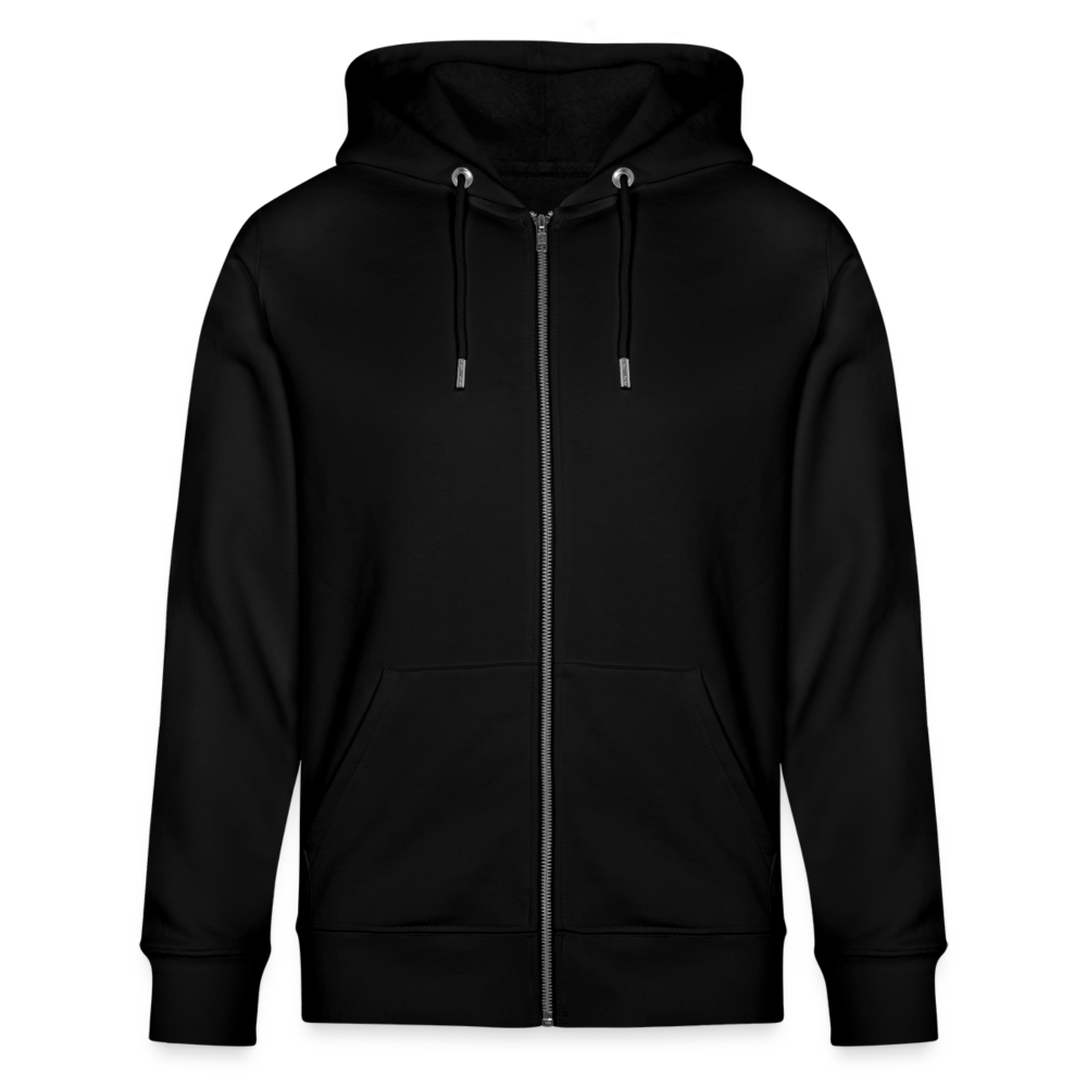 WindSpeaker Stanley/Stella CULTIVATOR Unisex Organic Hooded Jacket (white logo) - black