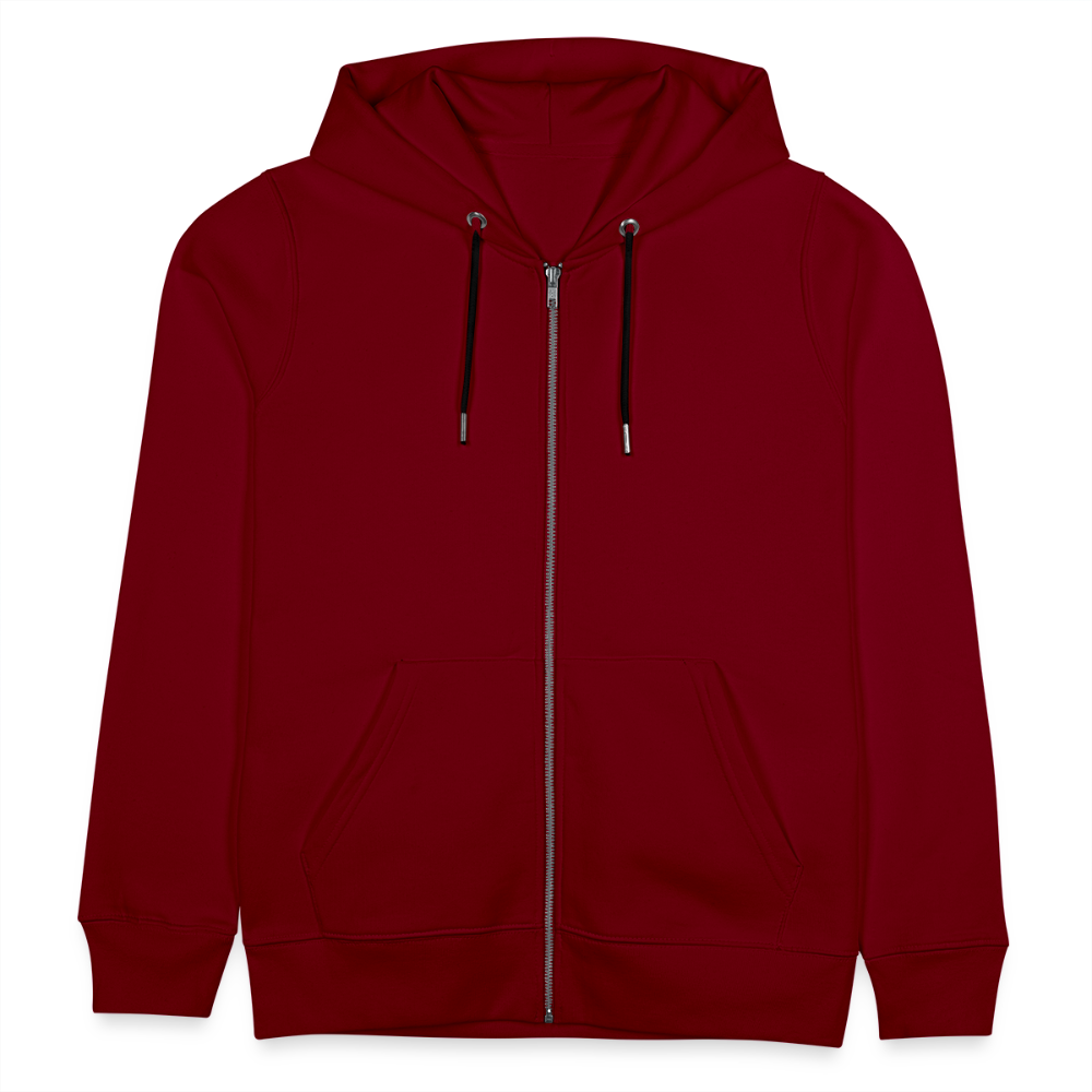 WindSpeaker Stanley/Stella CULTIVATOR Unisex Organic Hooded Jacket (white logo) - burgundy