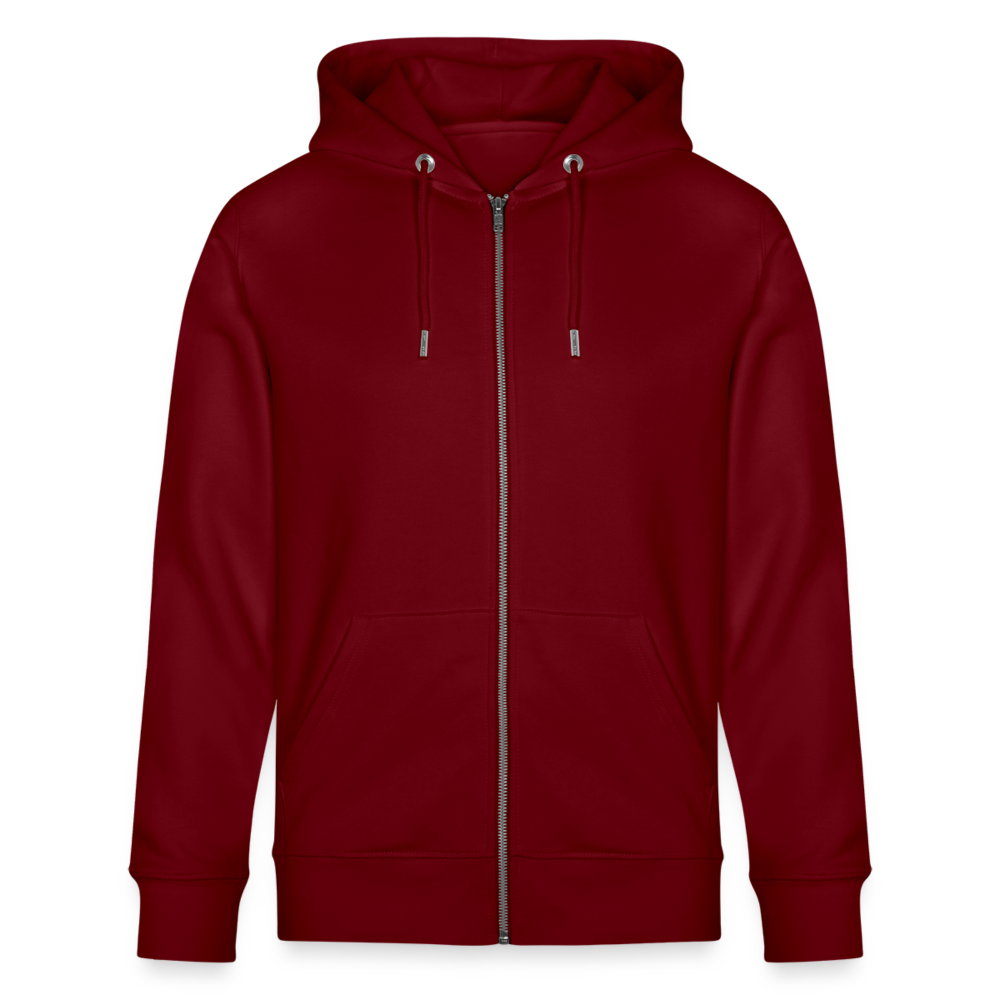 WindSpeaker Stanley/Stella CULTIVATOR Unisex Organic Hooded Jacket (white logo) - burgundy