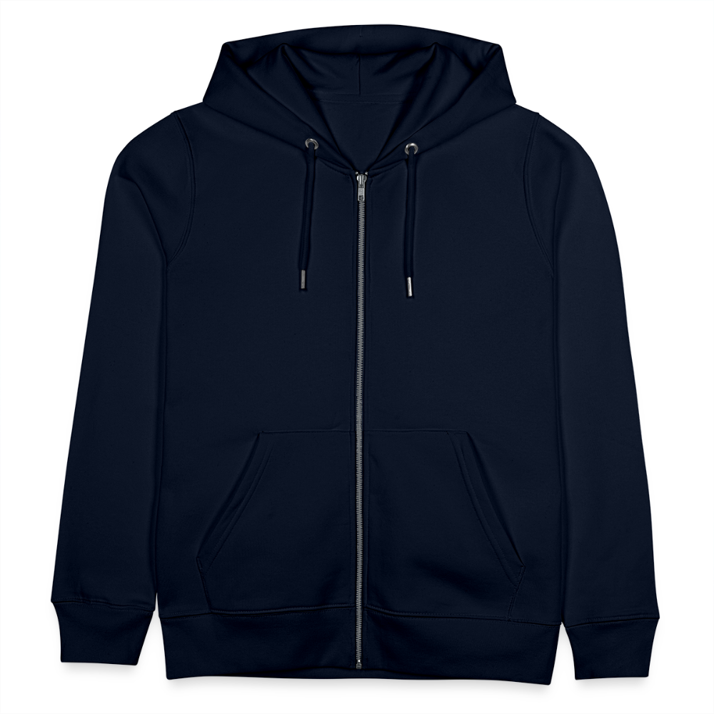 WindSpeaker Stanley/Stella CULTIVATOR Unisex Organic Hooded Jacket (white logo) - navy