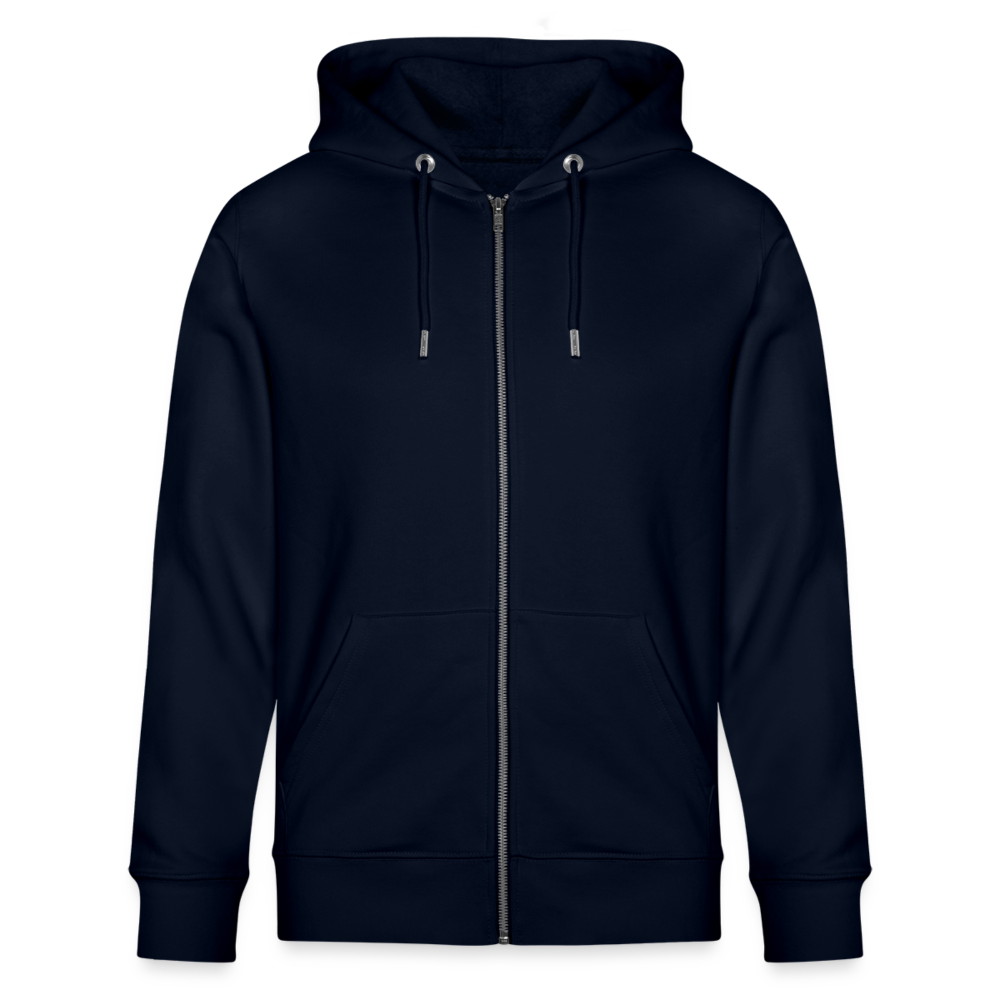 WindSpeaker Stanley/Stella CULTIVATOR Unisex Organic Hooded Jacket (white logo) - navy