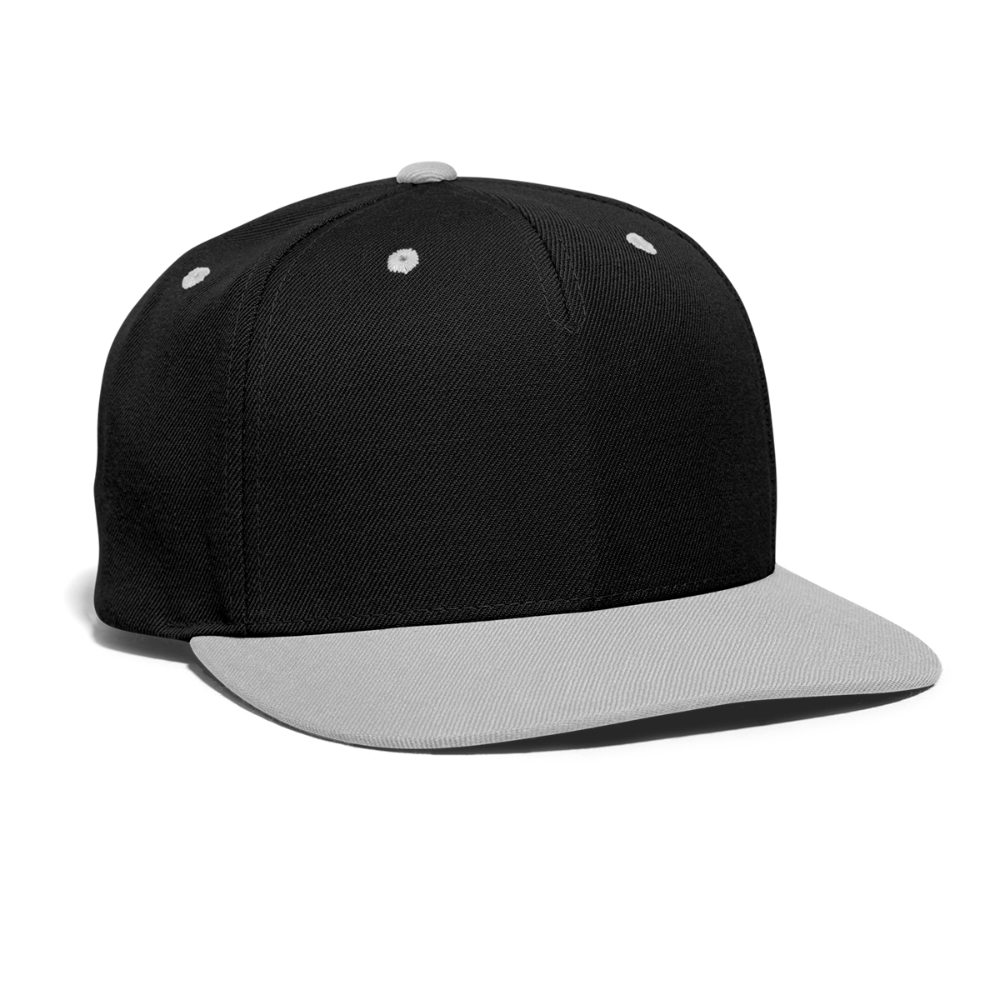 Badenstock Contrast Snapback Cap white logo on side - black/grey