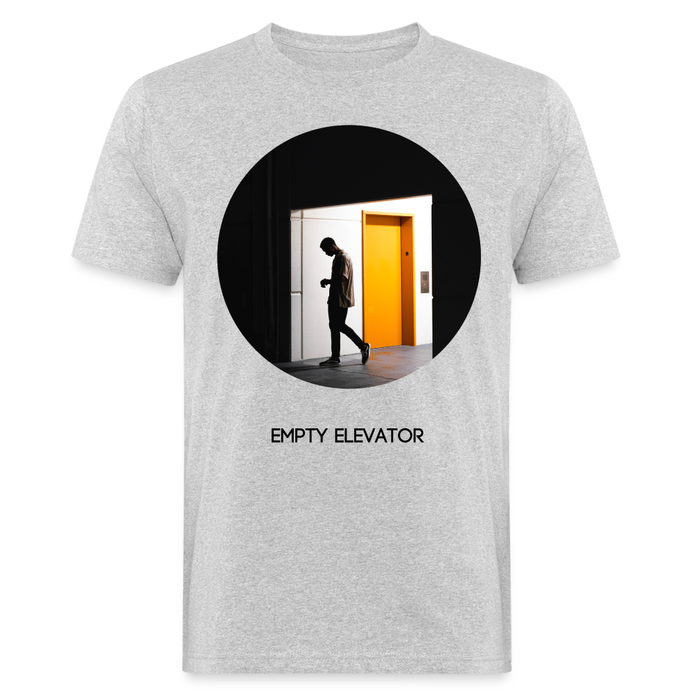 Empty Eleavator Men's Organic T-Shirt (Big Print) - heather grey