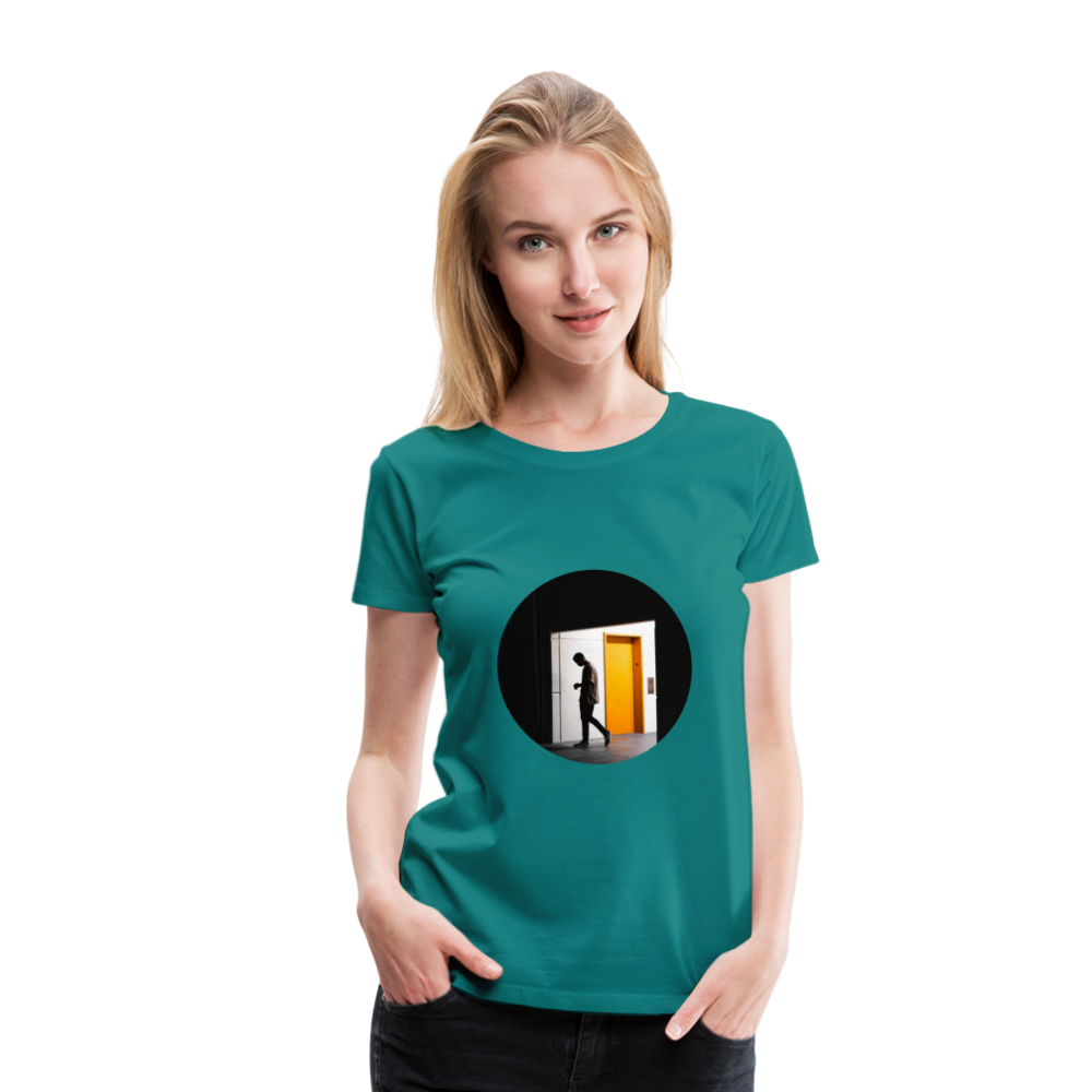 Empty Elevator Women’s Premium T-Shirt - diva blue