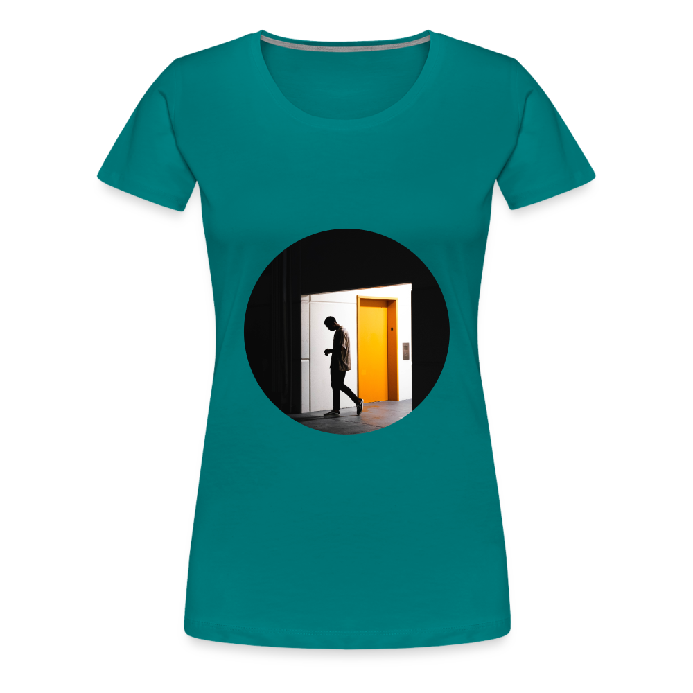 Empty Elevator Women’s Premium T-Shirt - diva blue