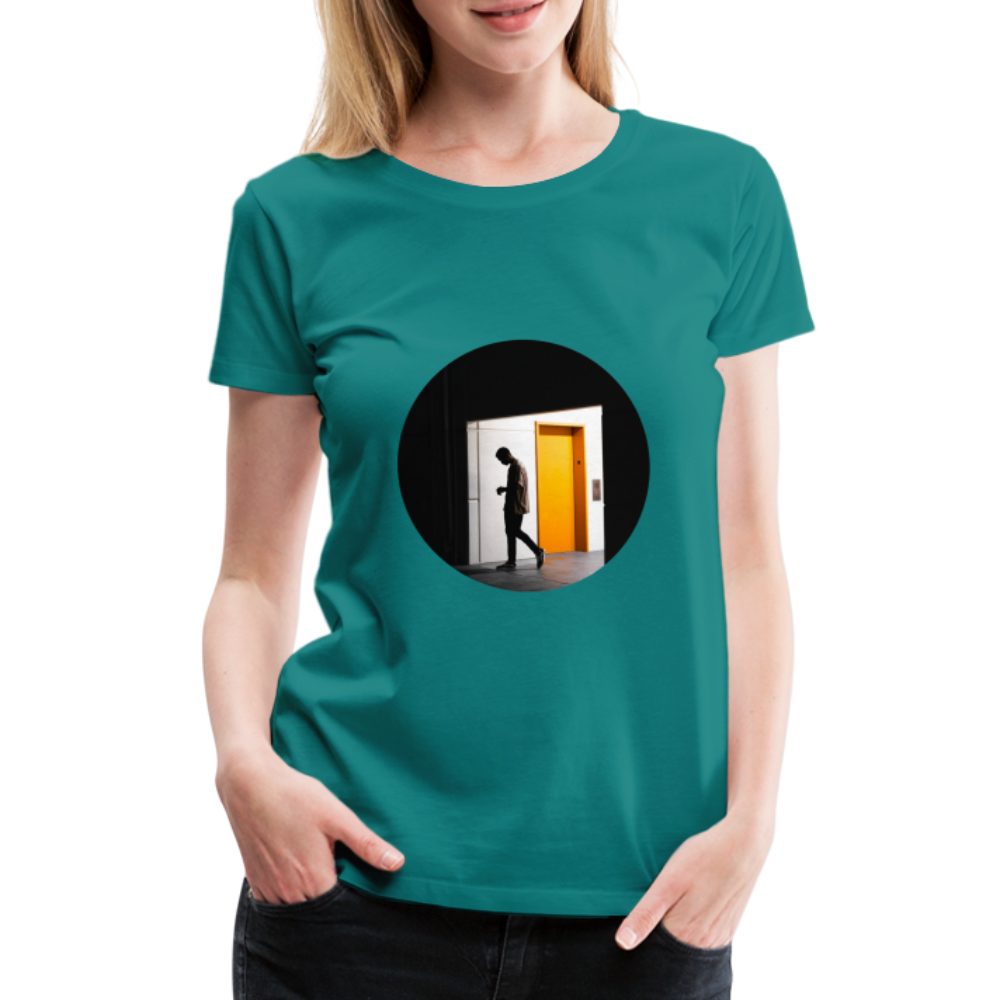 Empty Elevator Women’s Premium T-Shirt - diva blue