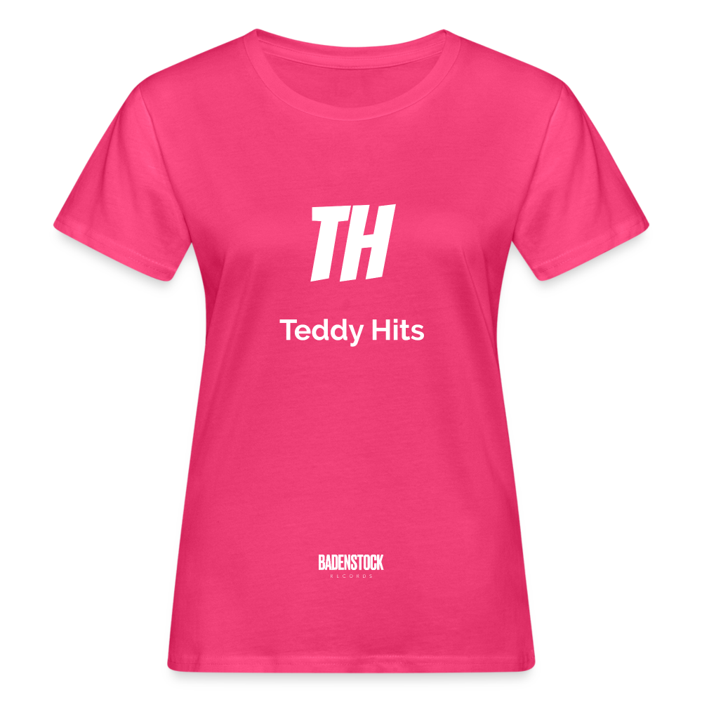 Teddy Hits Women's Organic T-Shirt - neon pink