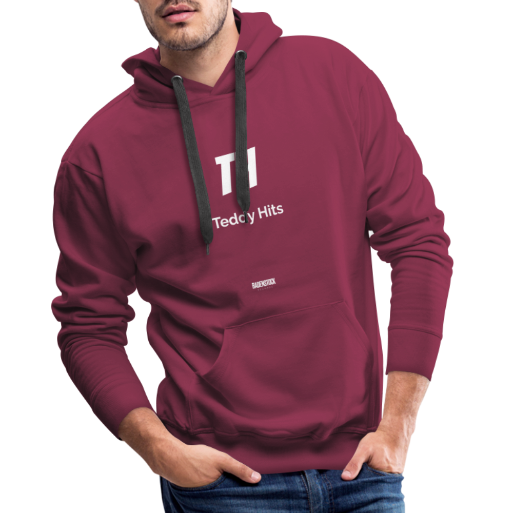 Teddy Hits Men’s Premium Hoodie - bordeaux
