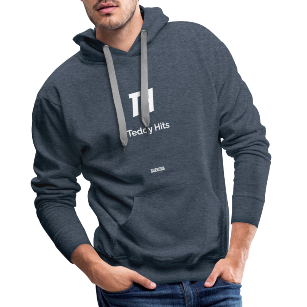 Teddy Hits Men’s Premium Hoodie - heather denim