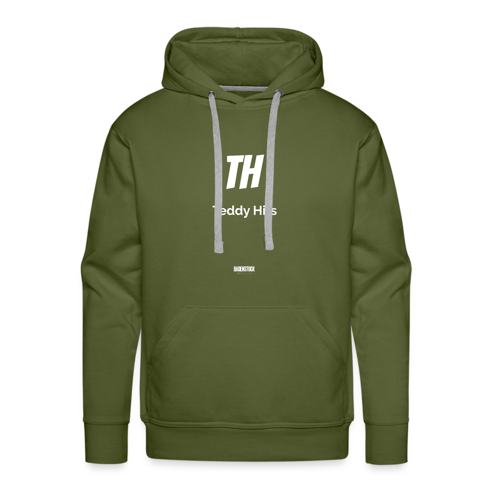 Teddy Hits Men’s Premium Hoodie - olive green