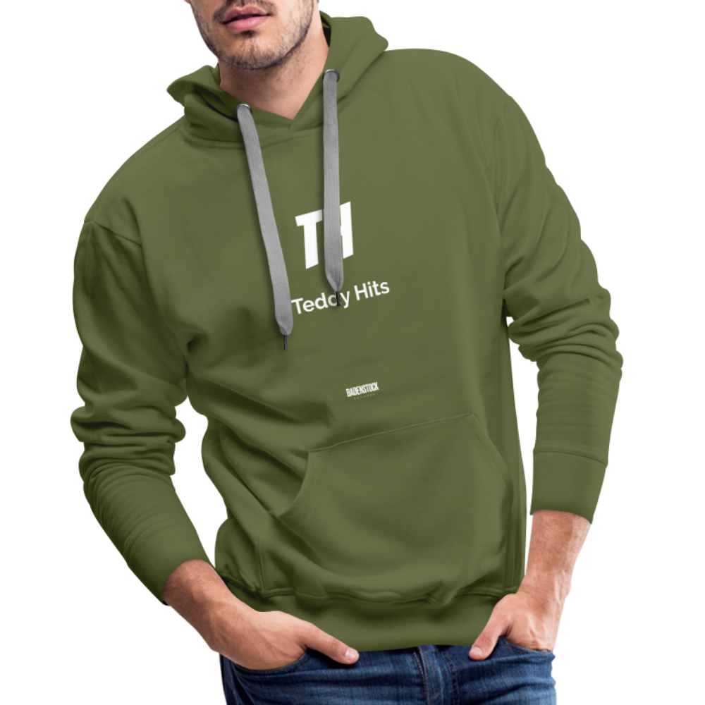 Teddy Hits Men’s Premium Hoodie - olive green