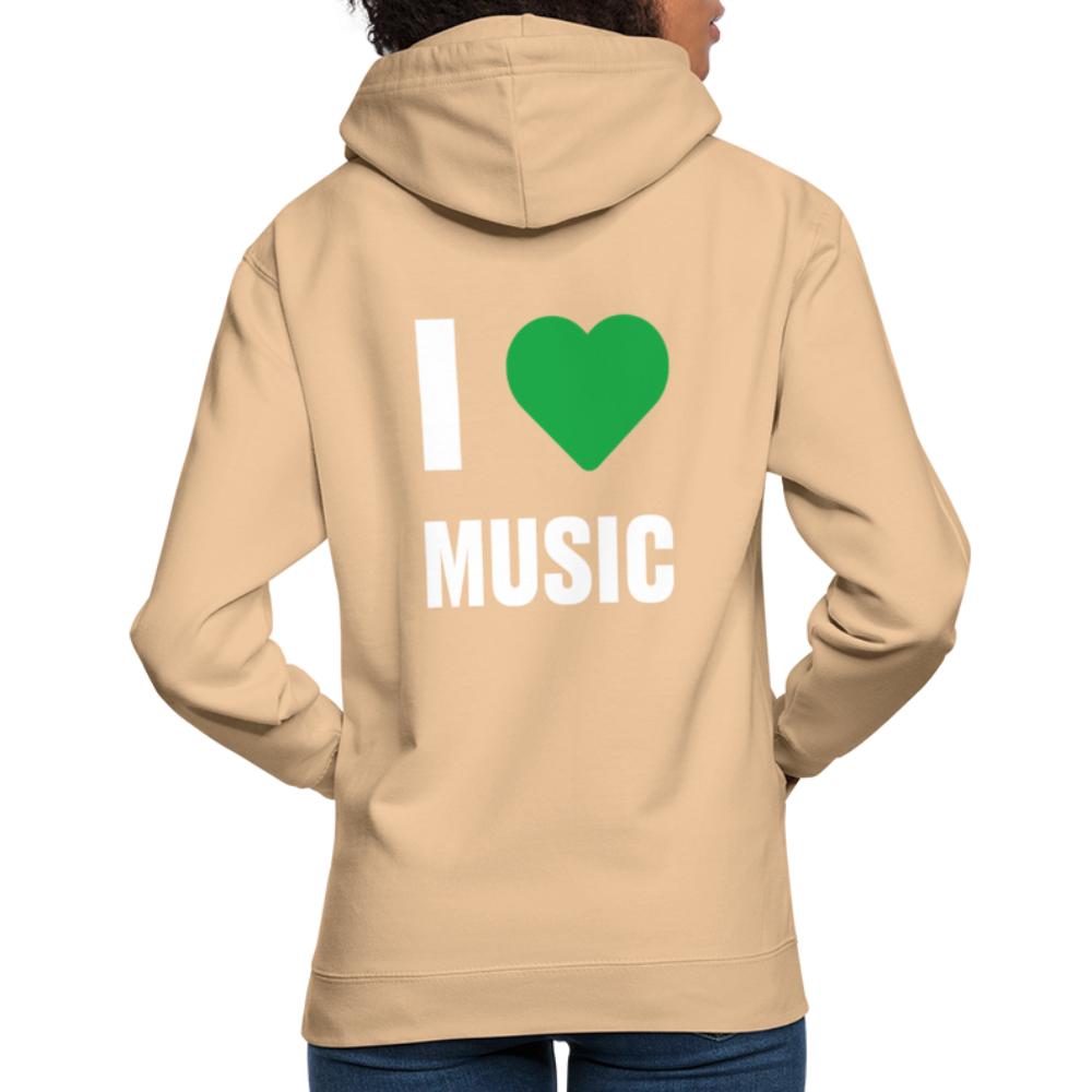 Badenstock - I love music - Unisex Hoodie - peach