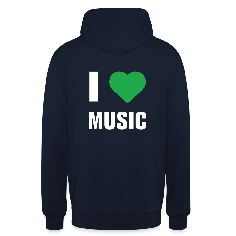 Badenstock - I love music - Unisex Hoodie - navy