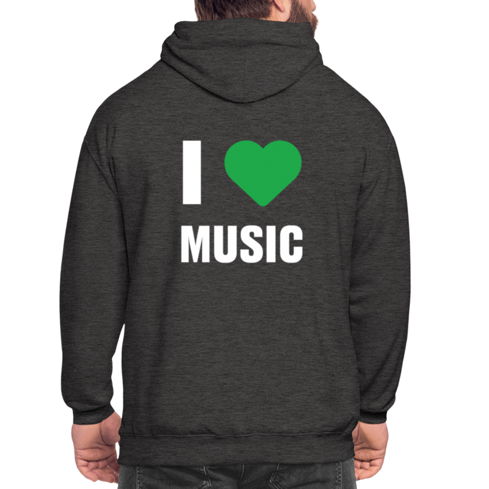 Badenstock - I love music - Unisex Hoodie - charcoal grey