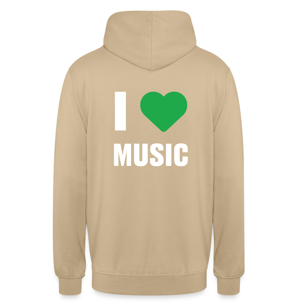 Badenstock - I love music - Unisex Hoodie - beige