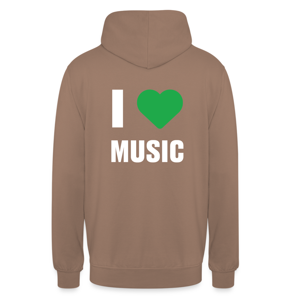 Badenstock - I love music - Unisex Hoodie - mocha