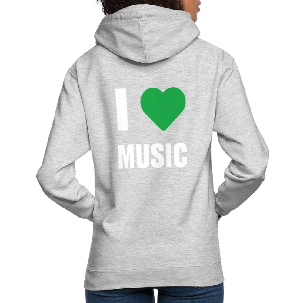 Badenstock - I love music - Unisex Hoodie - light heather grey