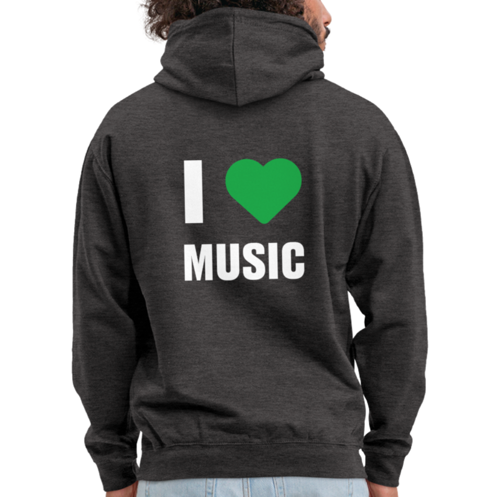 Badenstock - I love music - Unisex Hoodie - charcoal grey