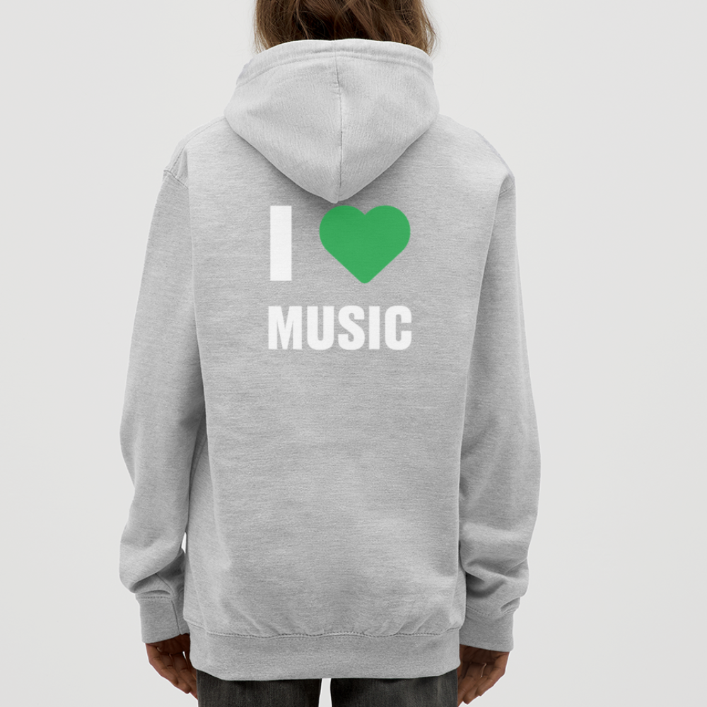 Badenstock - I love music - Unisex Hoodie - light heather grey