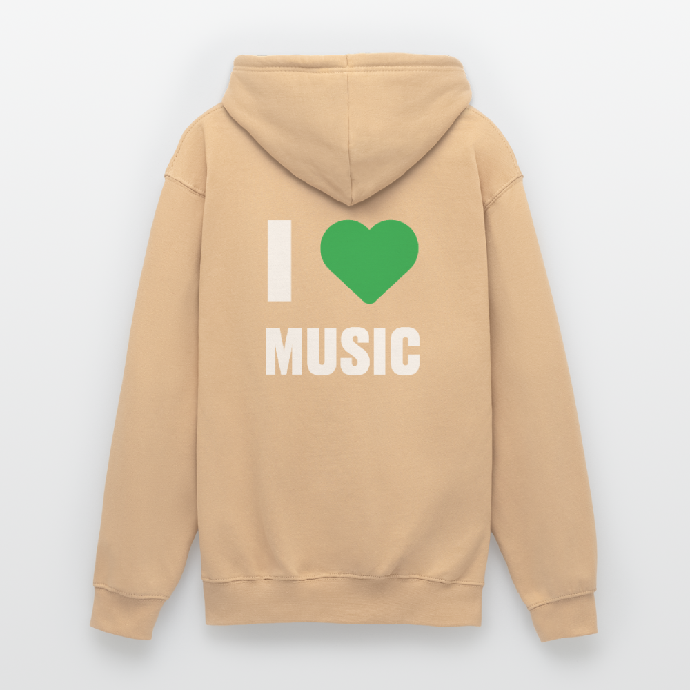 Badenstock - I love music - Unisex Hoodie - peach