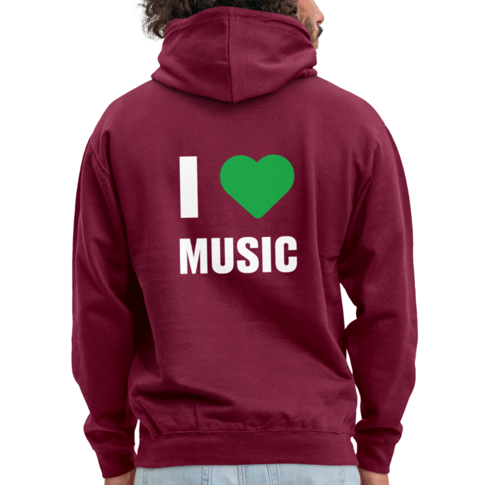 Badenstock - I love music - Unisex Hoodie - bordeaux