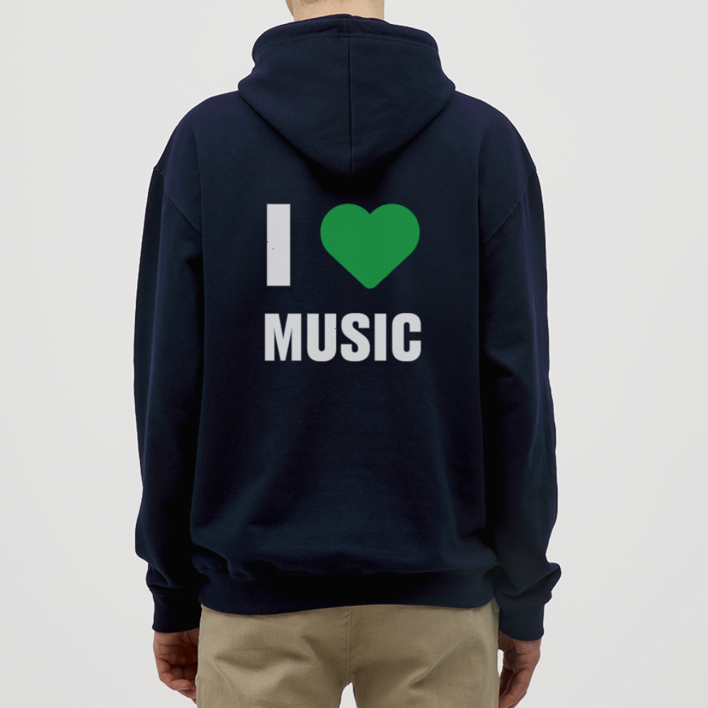 Badenstock - I love music - Unisex Hoodie - navy