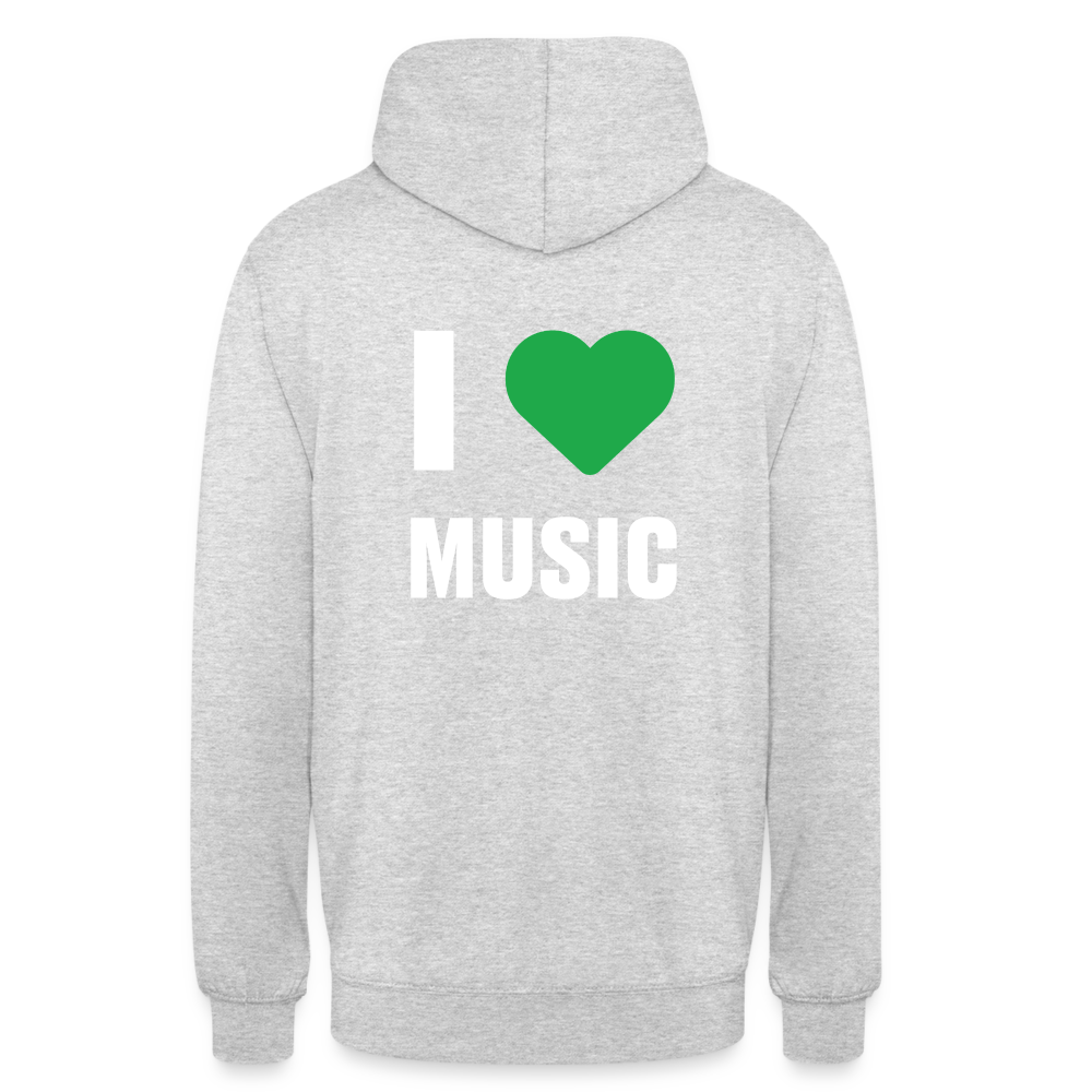 Badenstock - I love music - Unisex Hoodie - light heather grey