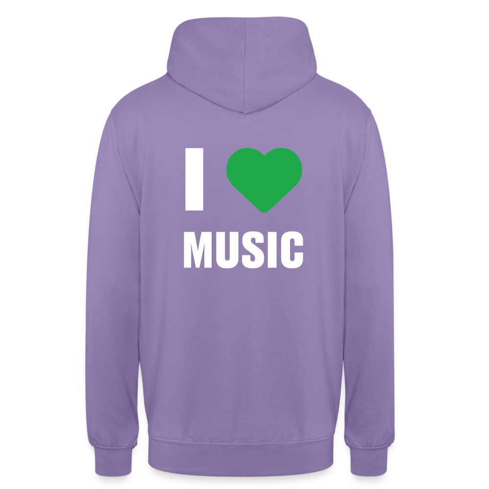 Badenstock - I love music - Unisex Hoodie - lavender