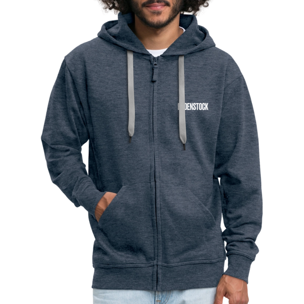 Badenstock Men's Premium Hooded Jacket - heather denim