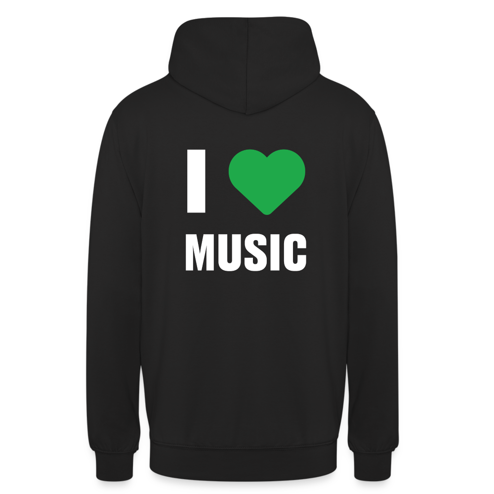 Badenstock - I love music - Unisex Hoodie - black