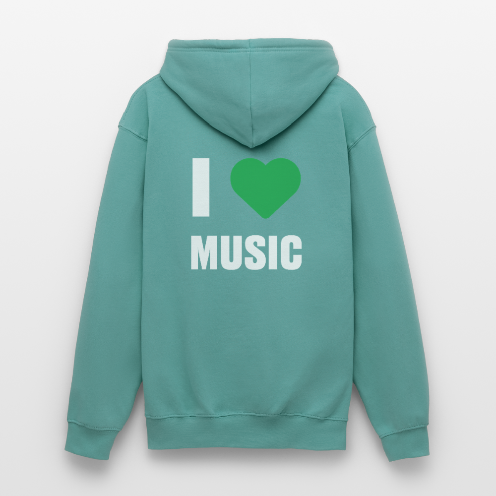 Badenstock - I love music - Unisex Hoodie - pastel turquoise