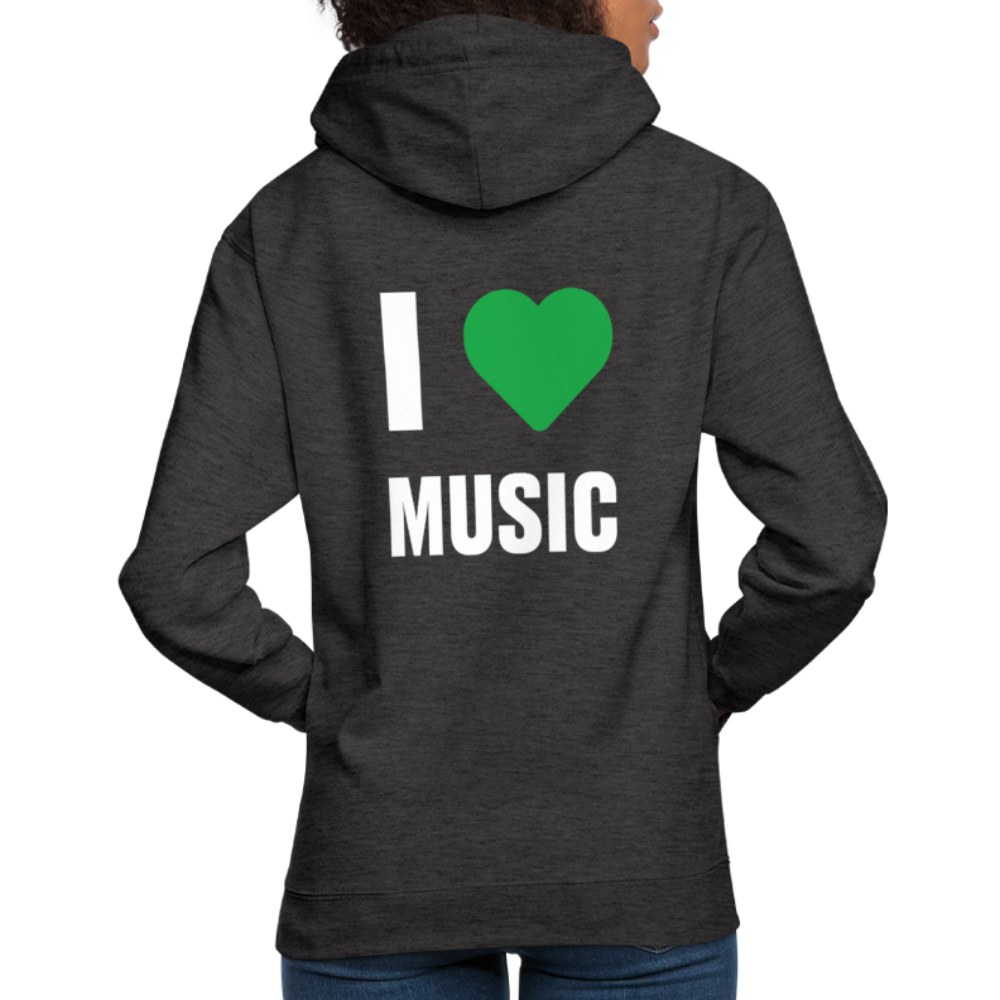 Badenstock - I love music - Unisex Hoodie - charcoal grey