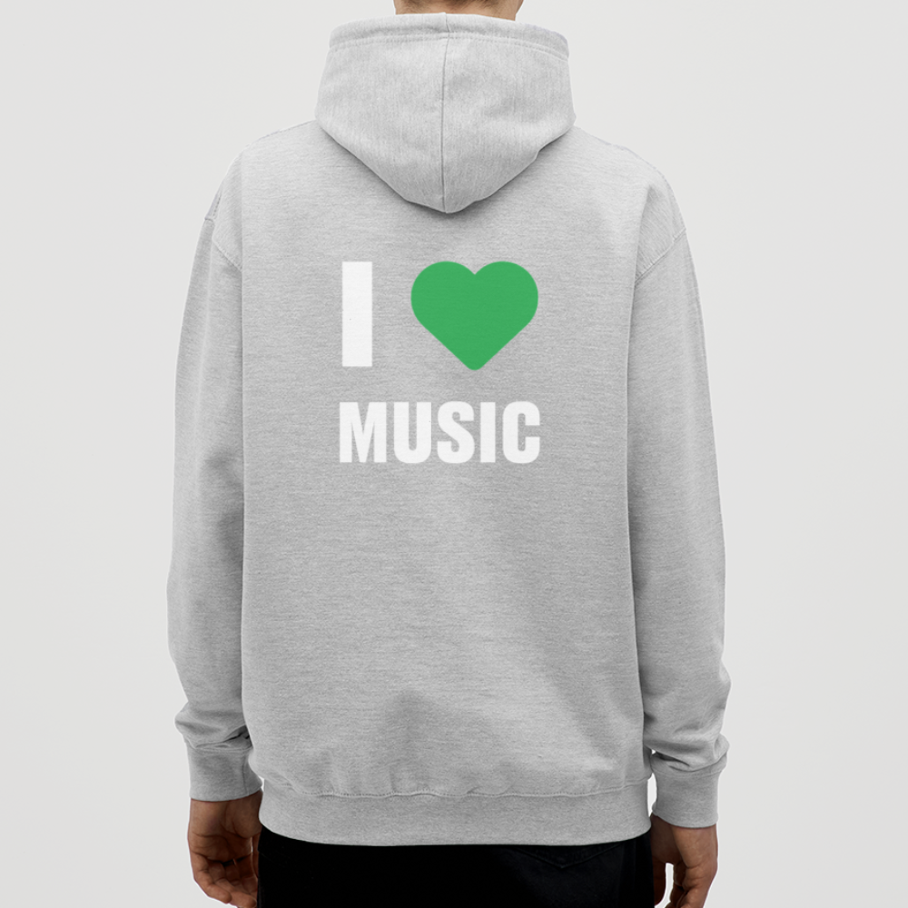 Badenstock - I love music - Unisex Hoodie - light heather grey