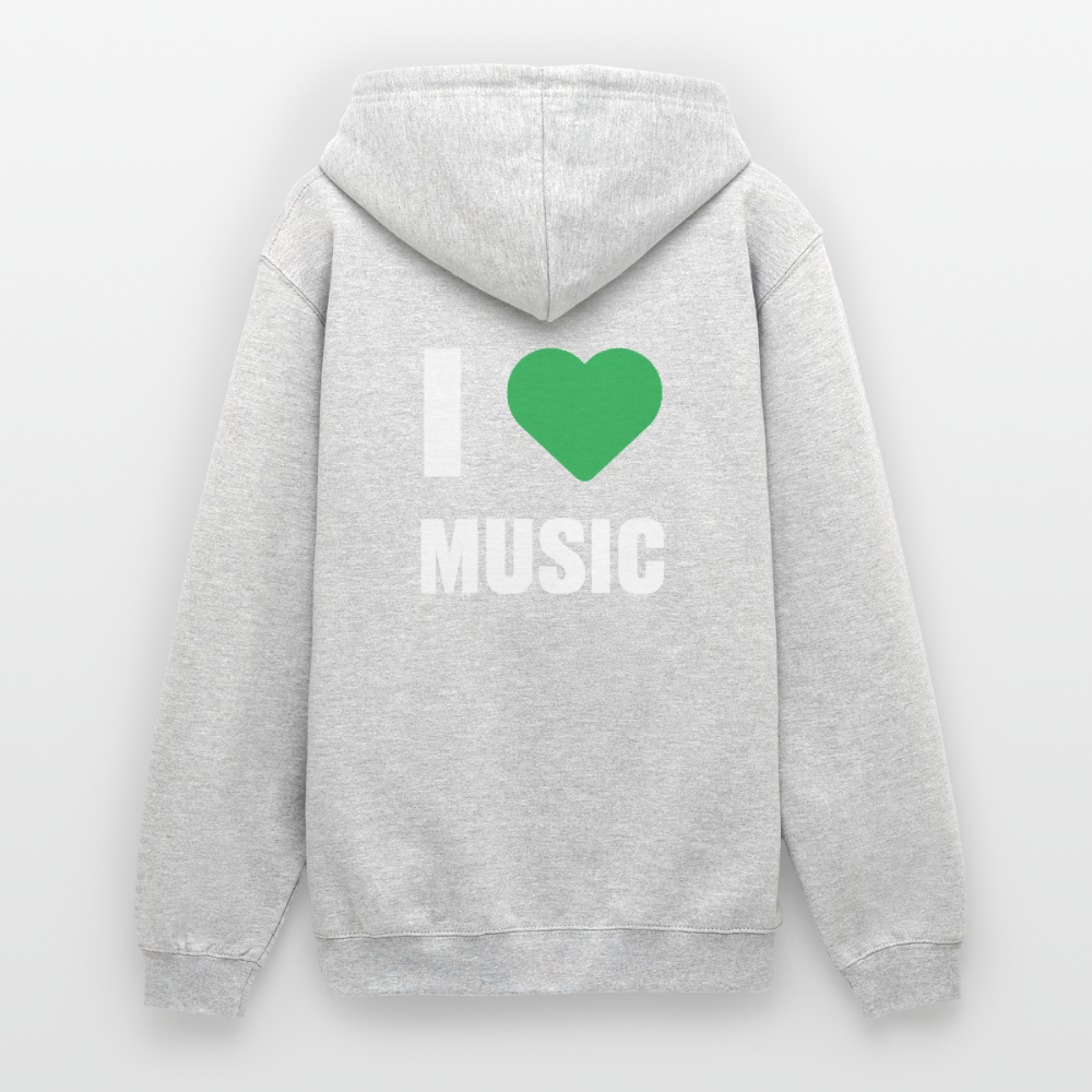 Badenstock - I love music - Unisex Hoodie - light heather grey