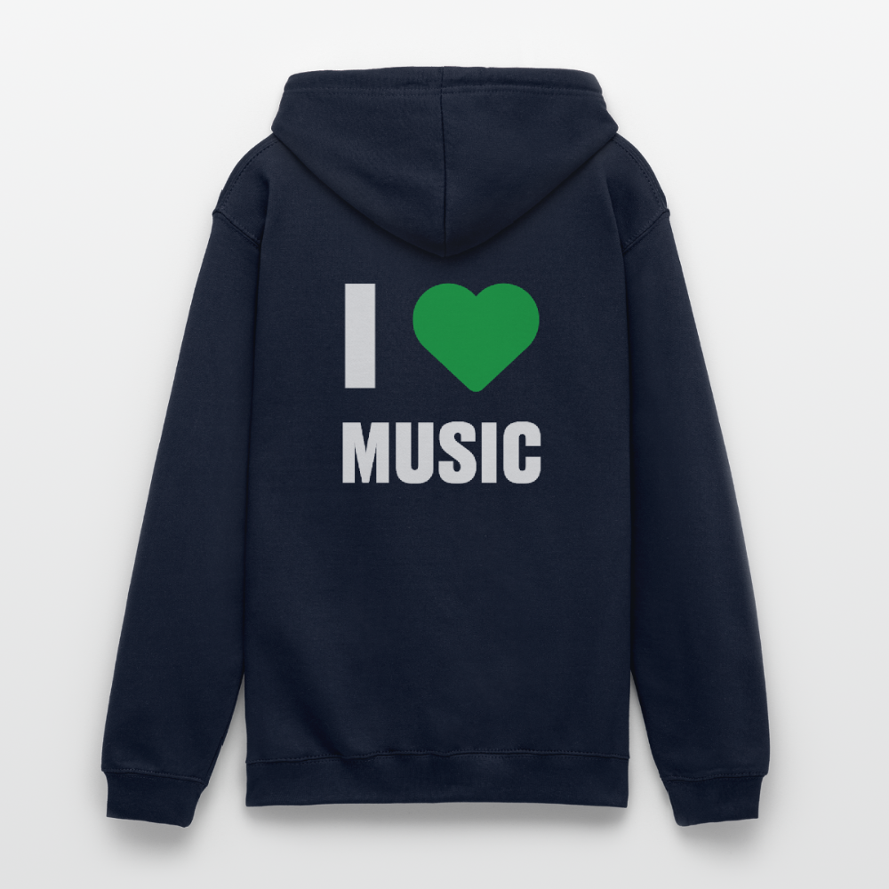 Badenstock - I love music - Unisex Hoodie - navy