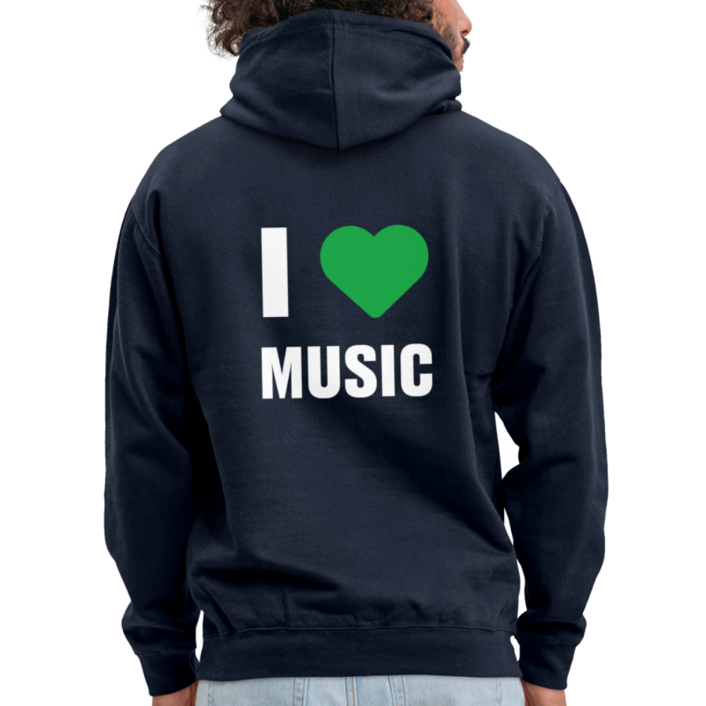 Badenstock - I love music - Unisex Hoodie - navy